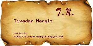 Tivadar Margit névjegykártya
